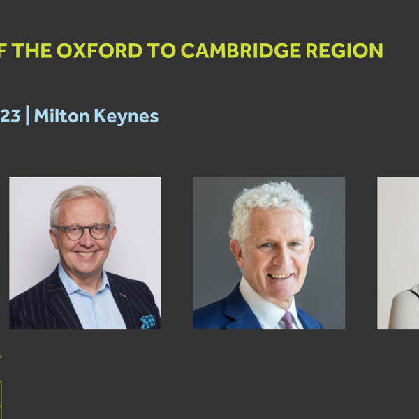The Future of the Oxford to Cambridge Region Conference