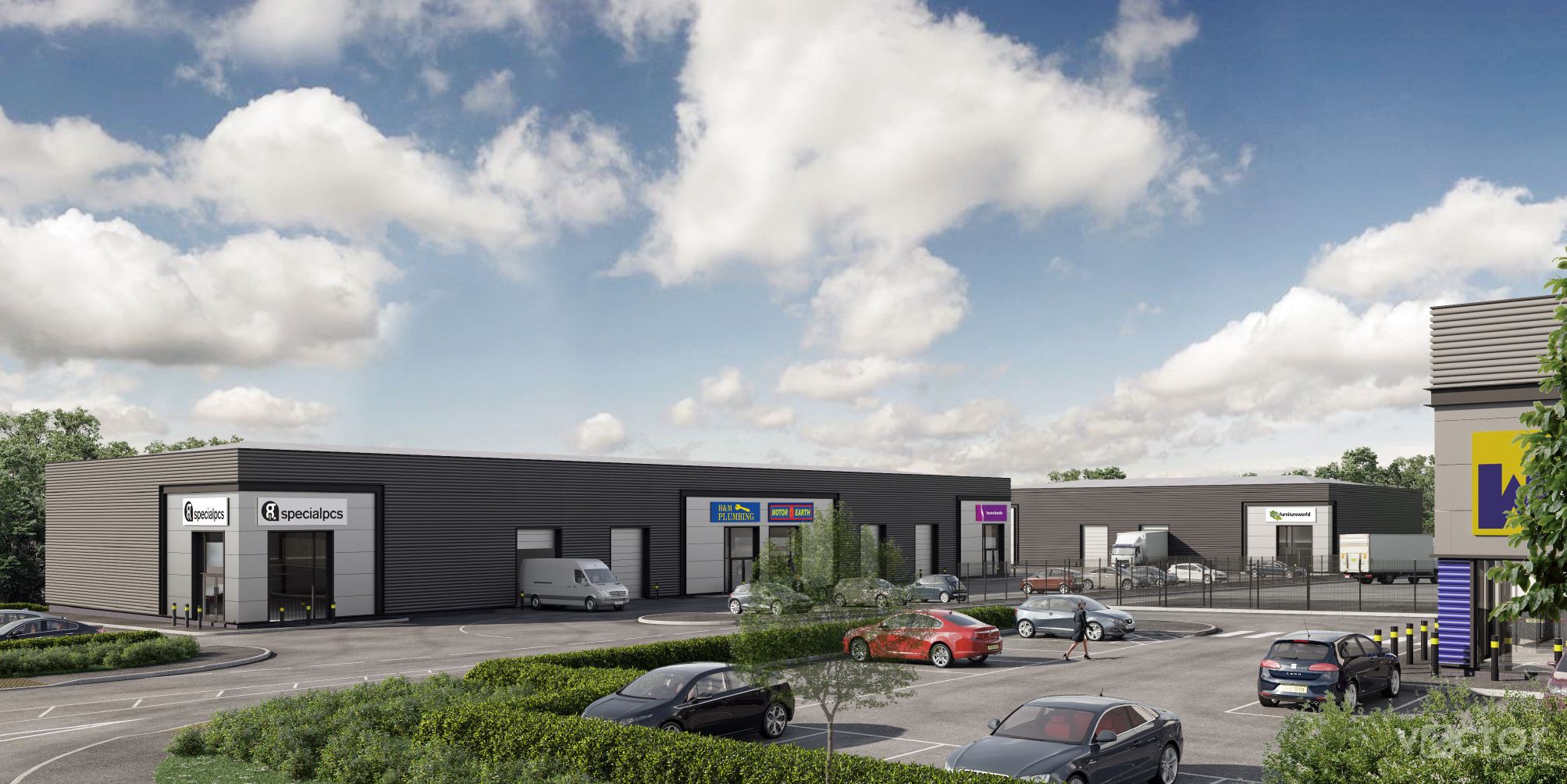 Acquisition and provision of development funding for a trade park scheme in Milton Keynes