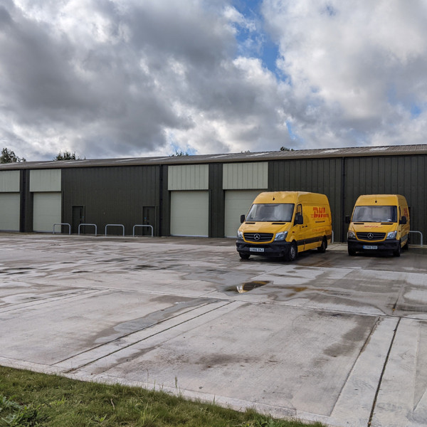 Investment sale of a newly developed terrace of 5 industrial units let to DHL