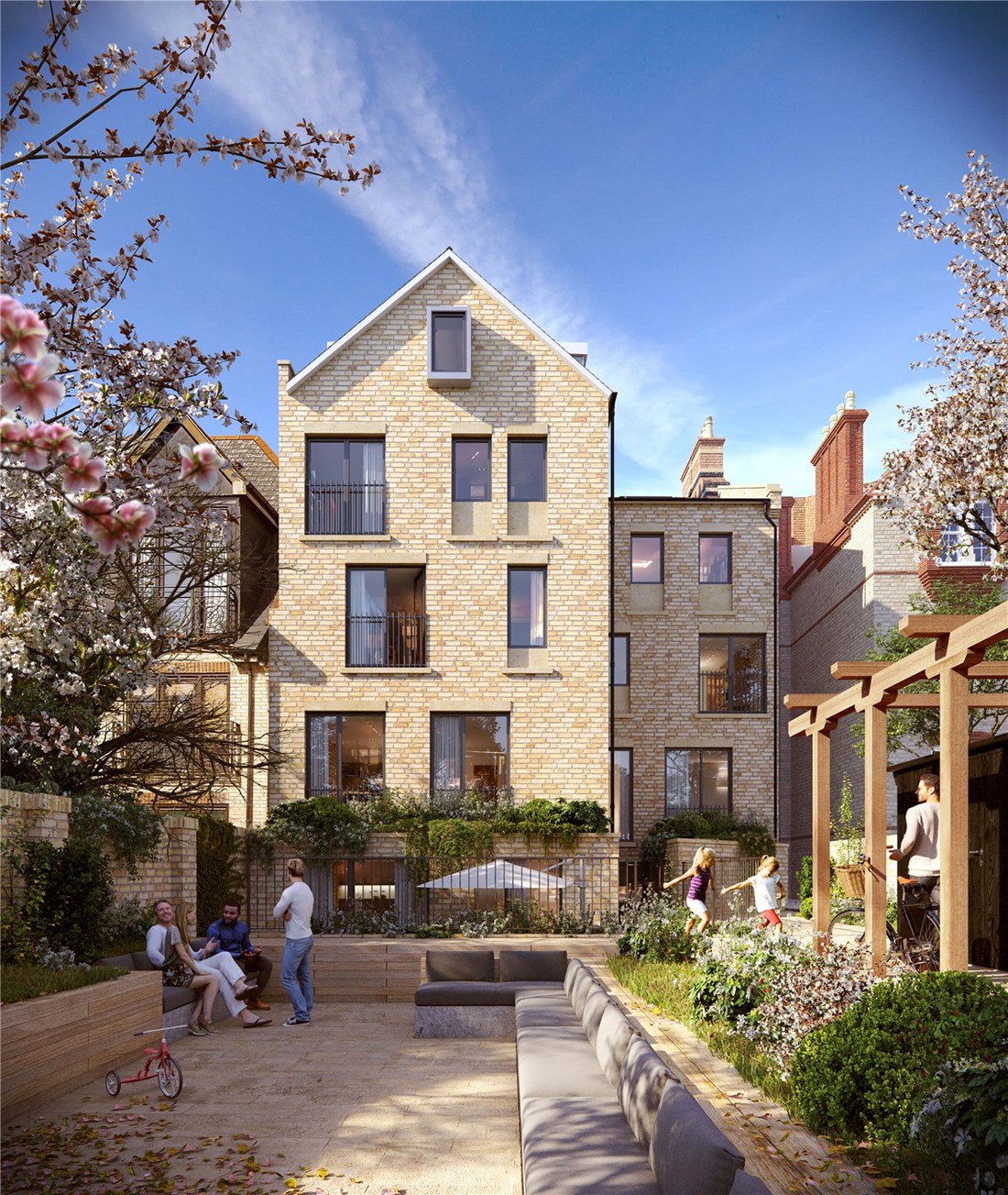 A reimagined Edwardian mansion converted to 11 one-bed apartments and studios