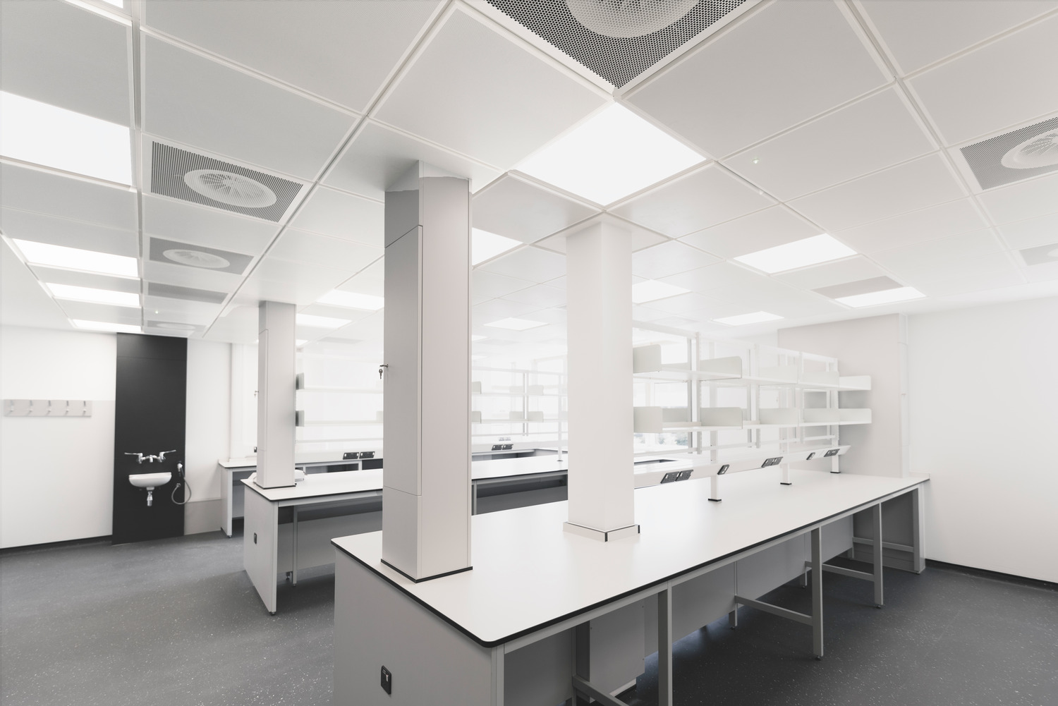 A comprehensive retrofit of offices into high-grade laboratory space 