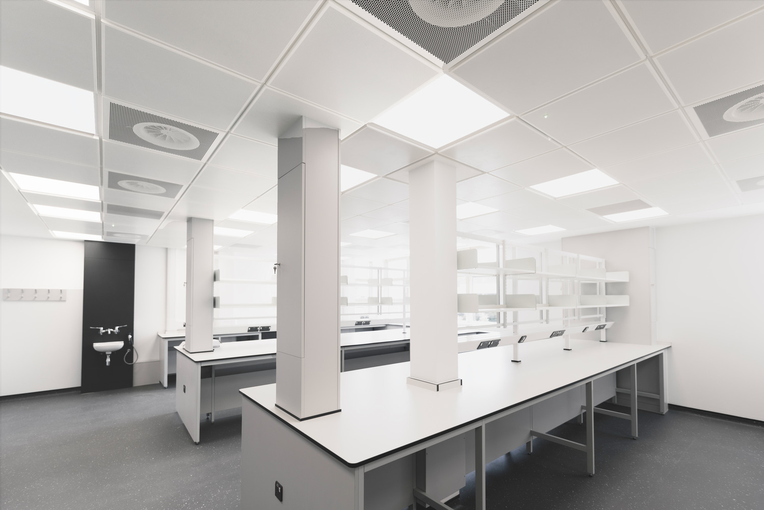 A comprehensive retrofit of offices into high-grade laboratory space