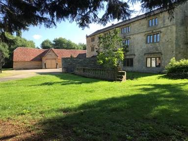 Extensive restoration of a 13th century tithe barn with a colony of bats