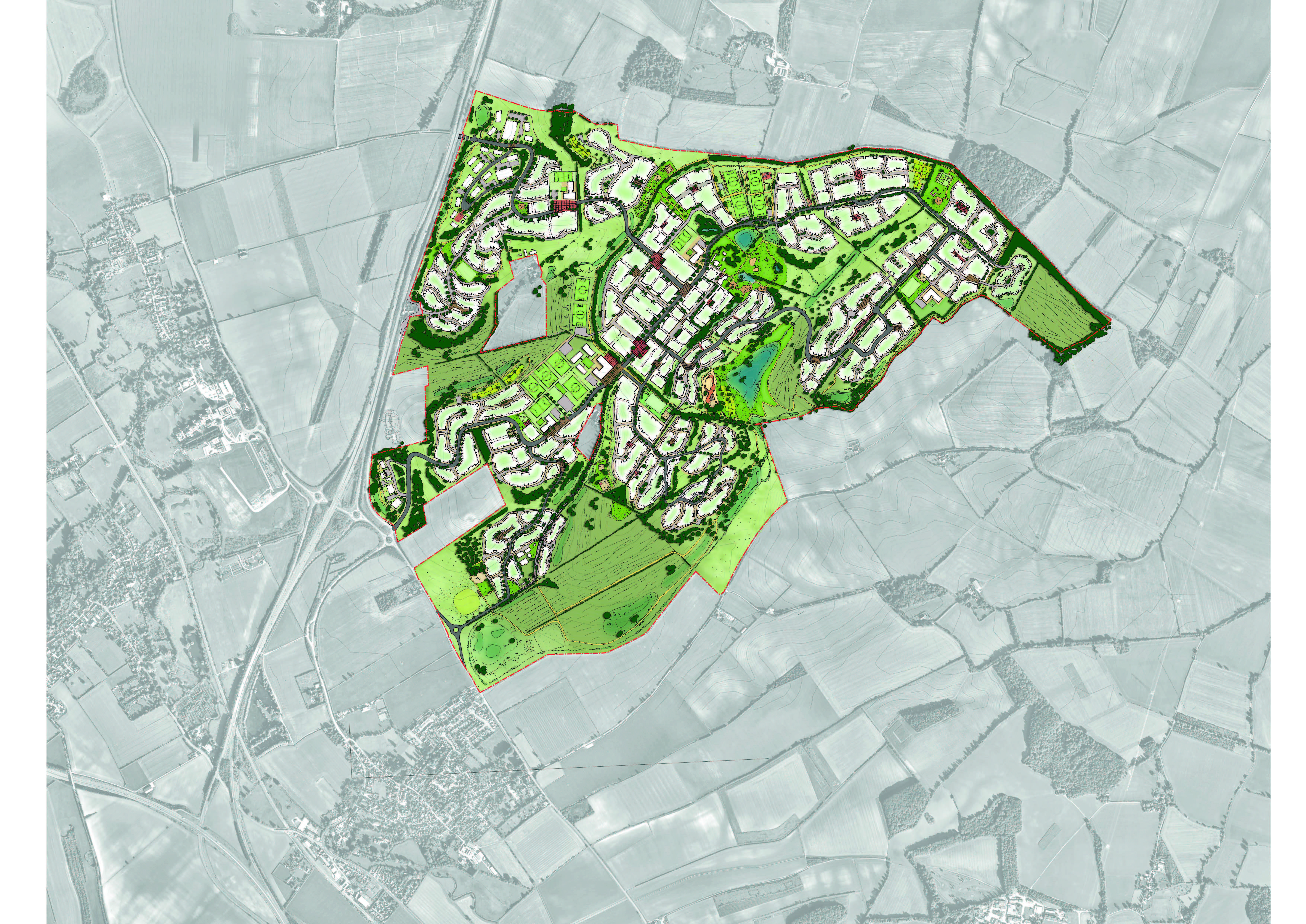 Heritage advice on a 3,000+ new homes site to inform the promotion of this large development