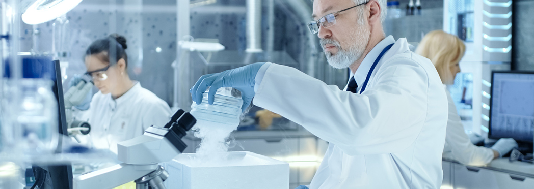 Scientist working