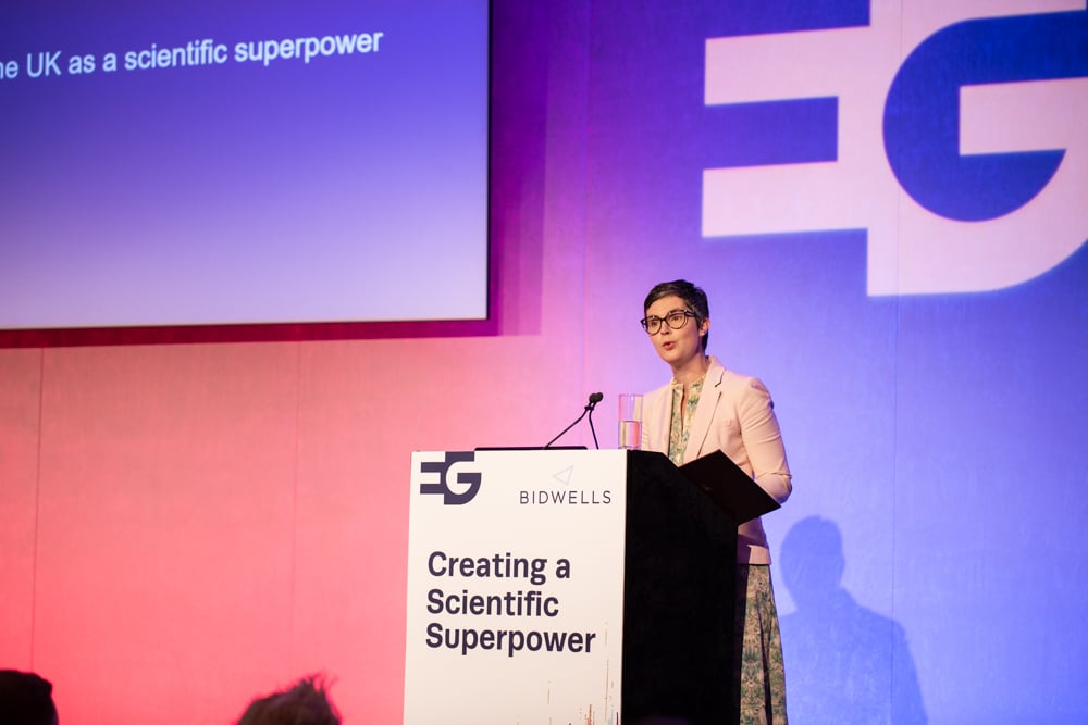 Secretary of State for Science, Innovation and Technology, Chloe Smith, delivered a speech at our Creating a Scientific Superpower Conference