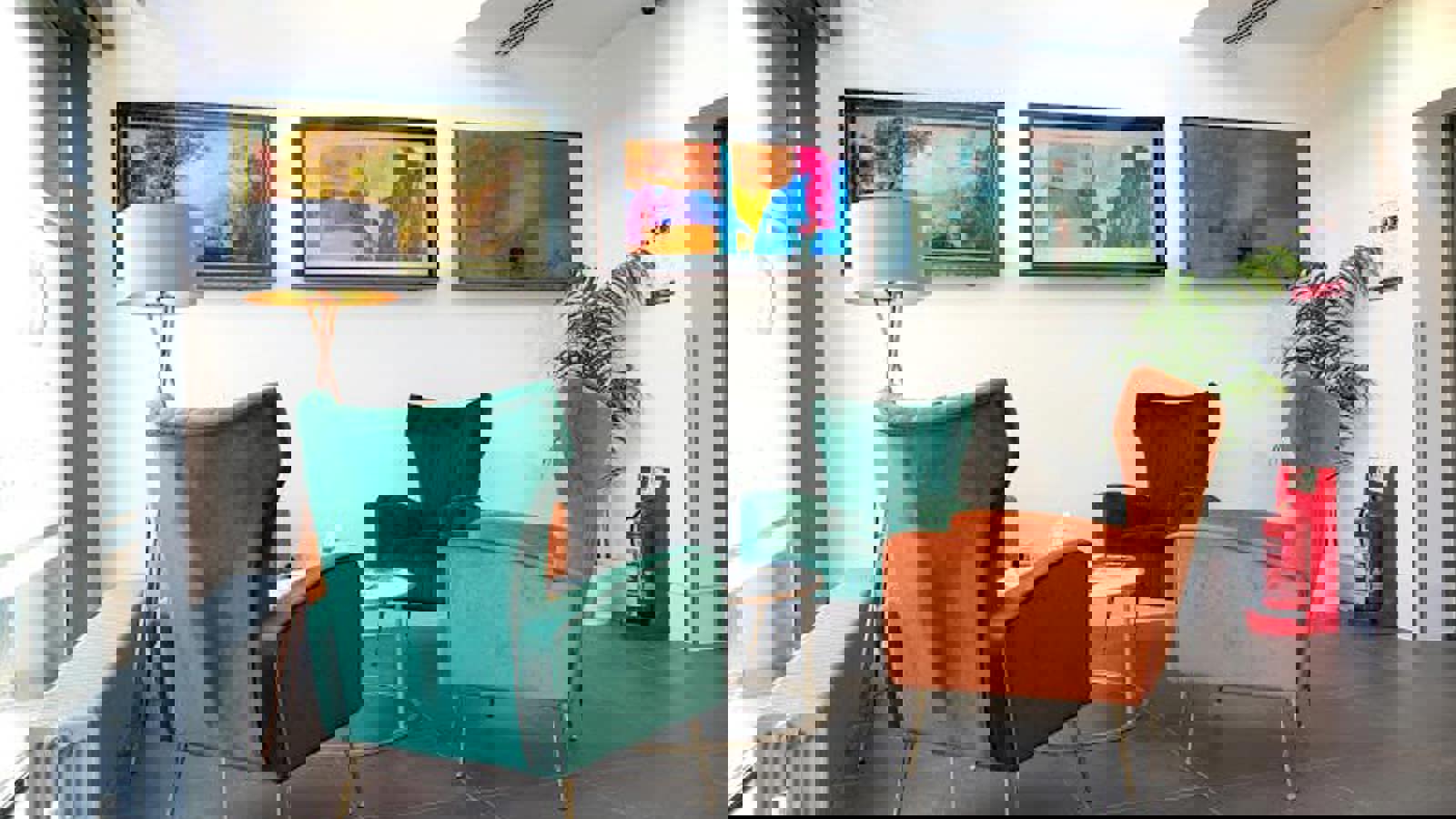 Reception waiting area