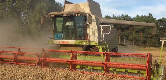 Combine farm